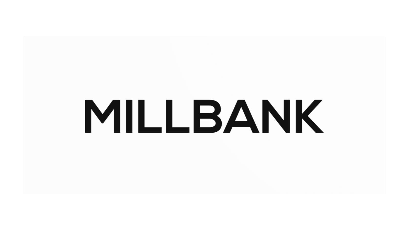 The word "MILLBANK" in black text on a white background.