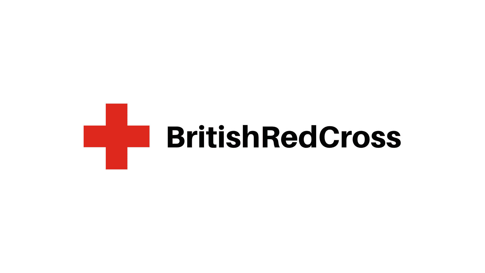 A white background with a Red Cross and the words "BritishRedCross."