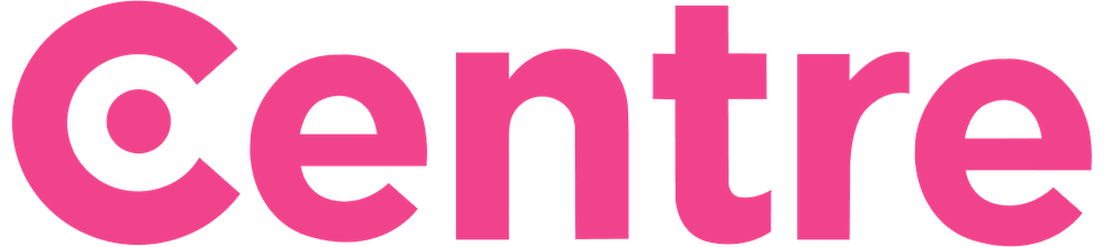 The Centre Think Tank logo in pink consists of the word “Centre” with a dot in the middle of the letter “C”, all in pink.
