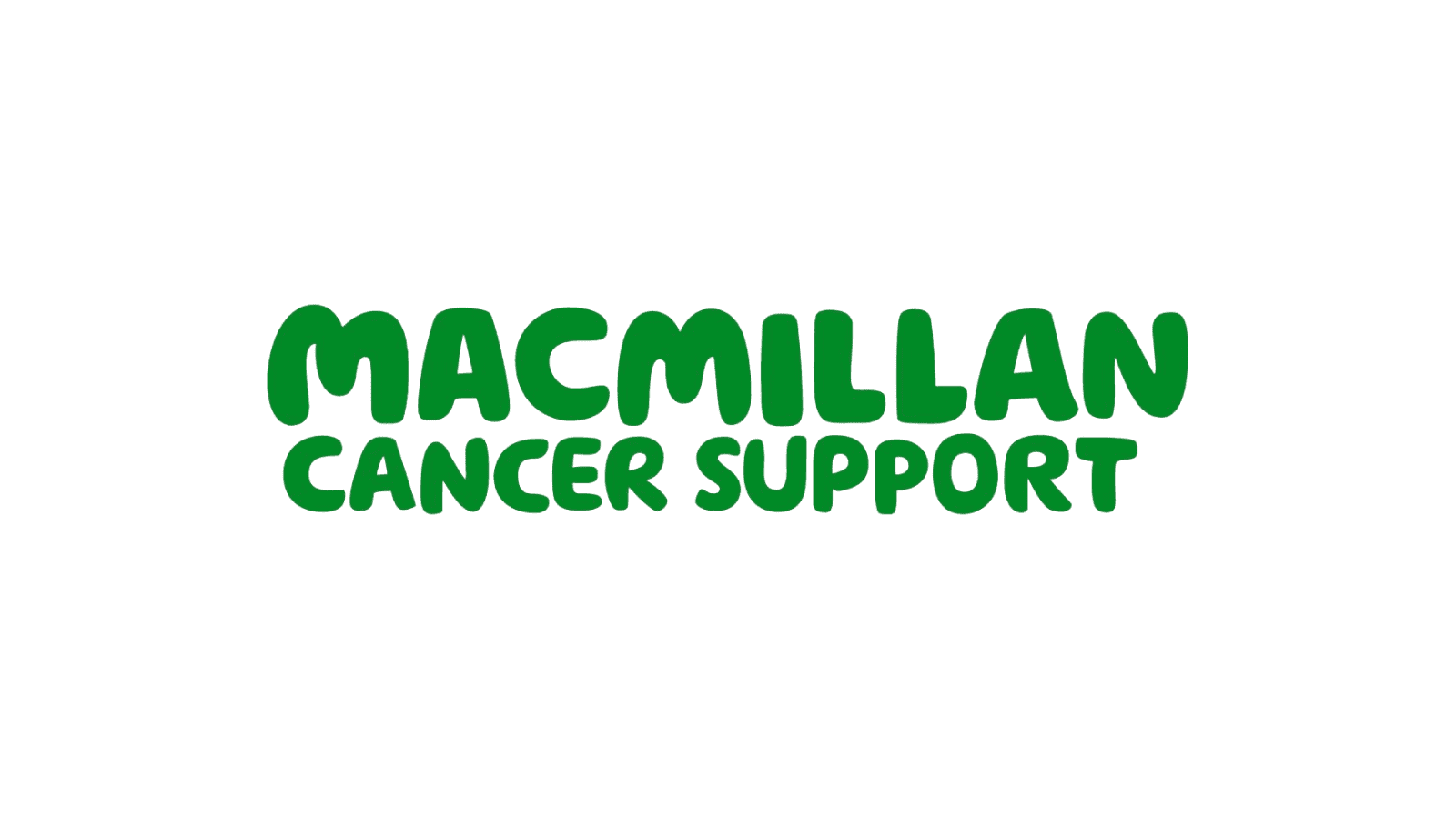 A white background with words in green writing "Macmillan cancer support."