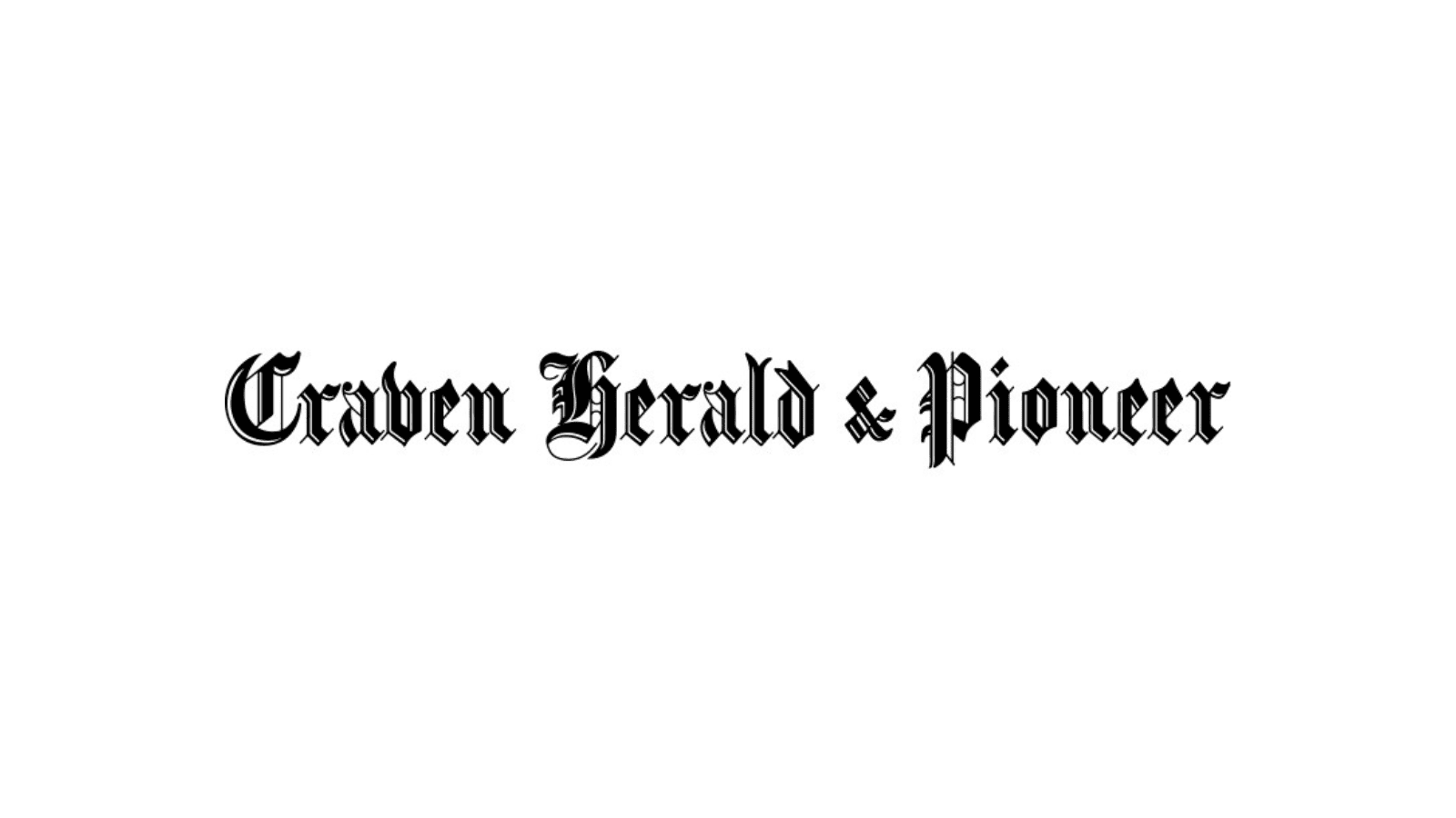 Black old-style text reading "Craven Herald & Pioneer".