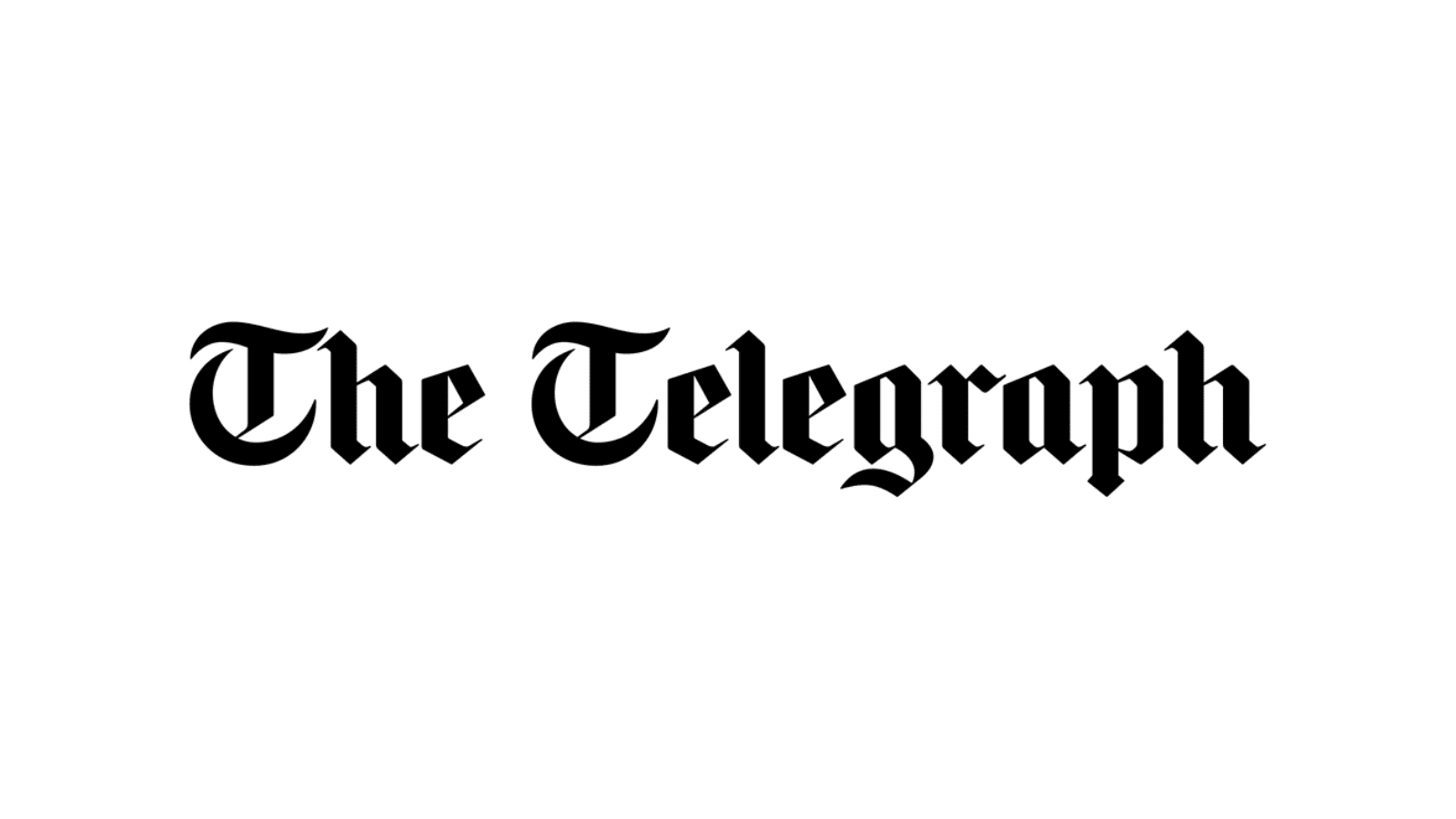 A white background with the words "The Telegraph" in black.